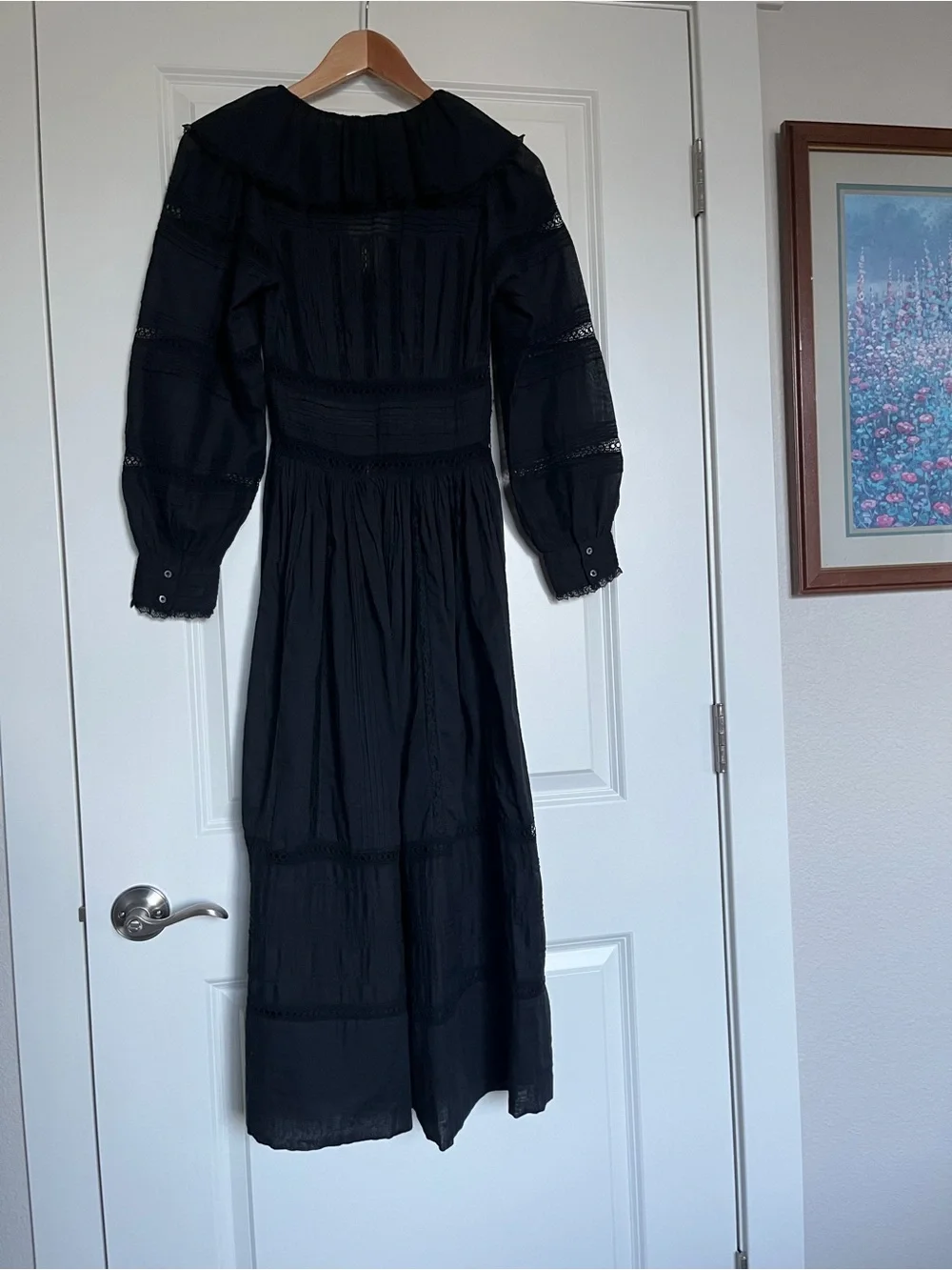 NWT XXS DÔEN Black Marla Dress